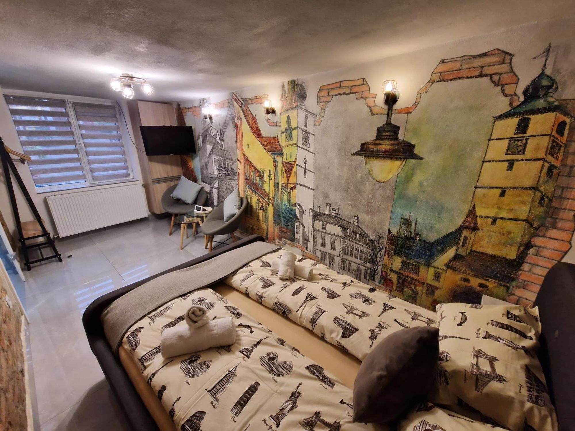 Old Town Studio Apartment シビウ エクステリア 写真